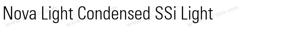 Nova Light Condensed SSi Light Condensed字体转换